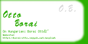 otto borai business card